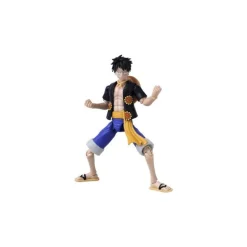 Figura de Anime Heroes de Luffy Dressrosa 17cm Bandai