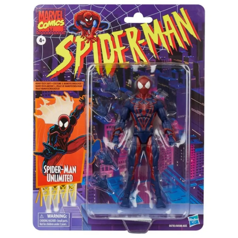 Figura de Spider-Man Unlimited Marvel Legends Retro 15 cm