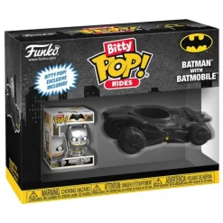 Figura de Vinilo DC Comics Bitty POP! Batman con Batmóvil 2,5 cm