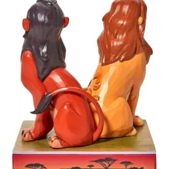 Figura Enesco Disney El Rey León Simba y Scar 16.5 cm