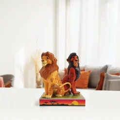Figura Enesco Disney El Rey León Simba y Scar 16.5 cm