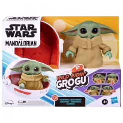 Figura Interactiva Grogu con Coche Flotante de Star Wars