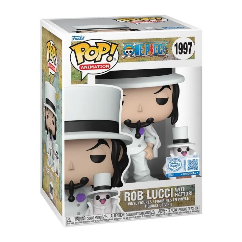 Figura One Piece POP! Rob Lucci con Hattori Vinilo 10 cm