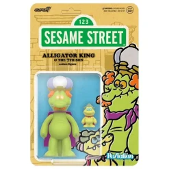 Figura ReAction Sesamstraße Alligator King & 7th Son 10 cm