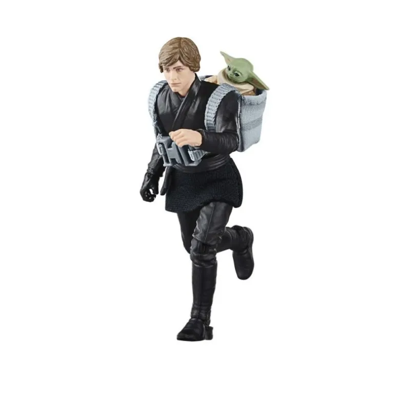 Figura Star Wars Vintage Luke Skywalker y Grogu 9,5 cm