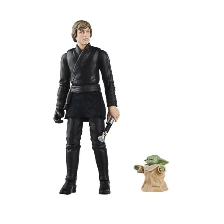 Figura Star Wars Vintage Luke Skywalker y Grogu 9,5 cm