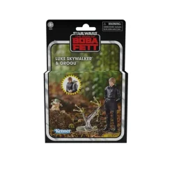 Figura Star Wars Vintage Luke Skywalker y Grogu 9,5 cm