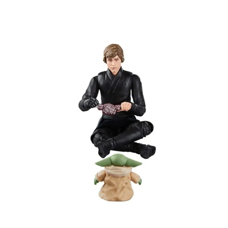 Figura Star Wars Vintage Luke Skywalker y Grogu 9,5 cm