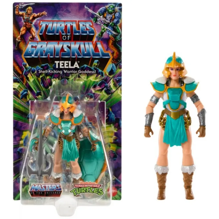Figura Teela 14 cm de MOTU x TMNT: Turtles of Grayskull