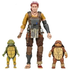 Figura Teenage Mutant Ninja Turtles Synja Grammy April con Baby Yi & Moja