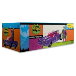 Figura Y Vehículo Batman 66 Batmobil With Joker (Gold Label) Dc Retro