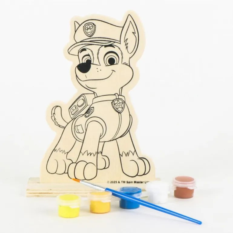 Figuras de Madera Coloreables Paw Patrol 100% Madera