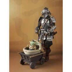 Figuras The Mandalorian y Grogu Armadura Beskar Exclusive Bandai