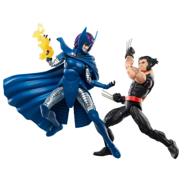 Figuras Wolverine 50Th Anniversary Marvel Legends Wolverine & Psylocke 15 Cm