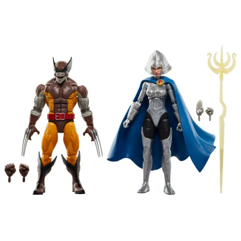 Figuras Wolverine 50Th Anniversary Marvel Legends Wolverine & Lilandra Neramani 15 Cm