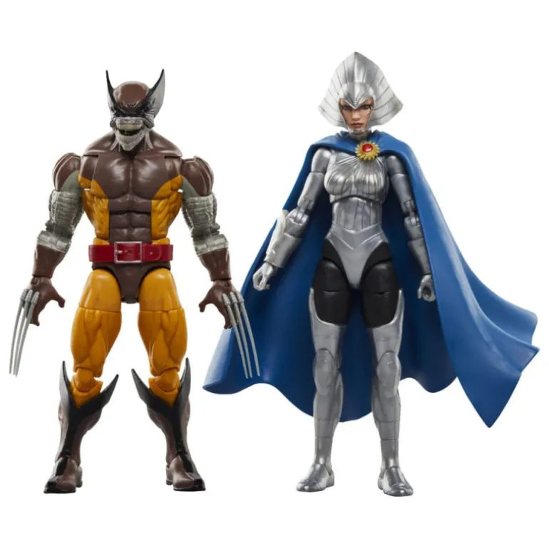 Figuras Wolverine 50Th Anniversary Marvel Legends Wolverine & Lilandra Neramani 15 Cm