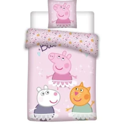 Funda Nórdica de Algodón Peppa Pig 140x200cm