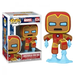 Funko Pop Iron Man Galleta de Jengibre Navidad Marvel