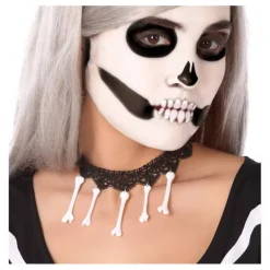 Gargantilla con Encaje y Huesos