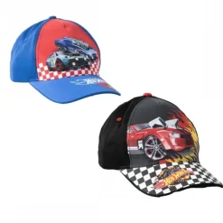 Gorra Hot Wheels para niños - Ajustable y Colorida
