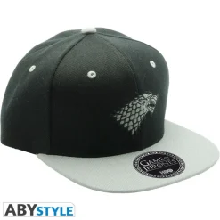 Gorra Juego De Tronos Snapback Negra y Gris Stark