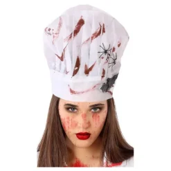 Gorro de Cocinero con Sangre de 11x11 cm
