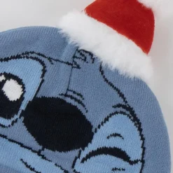 Gorro de Punto Navidad Stitch Azul 100% Acrílico