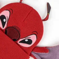Gorro de Punto Rojo de Stitch - 100% Acrílico