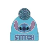 Gorro Pom-Pom Lilo & Stitch Azul Claro