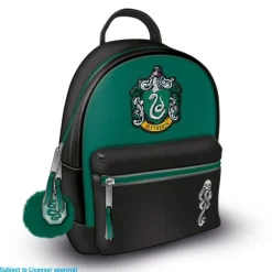 Harry Potter Mochila Slytherin de Cuero PU - Licencia Oficial