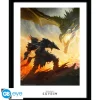 Impresión Enmarcada Daedric Armor de Skyrim 30x40 cm