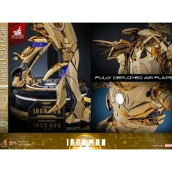 Iron Man Figura Movie Masterpiece Diecast 1/6 Mark III (Gold Color)