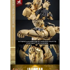Iron Man Figura Movie Masterpiece Diecast 1/6 Mark III (Gold Color)