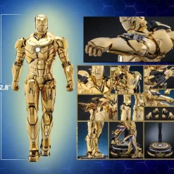 Iron Man Figura Movie Masterpiece Diecast 1/6 Mark III (Gold Color)