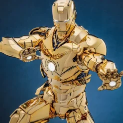 Iron Man Figura Movie Masterpiece Diecast 1/6 Mark III (Gold Color)