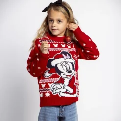 Jersey de Punto Navideño de Minnie para Niños