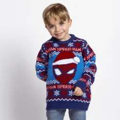Jersey Navideño de Spiderman para Niños