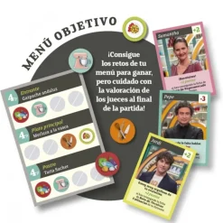 Juego de Mesa Familiar MasterChef con Retos Culinarios