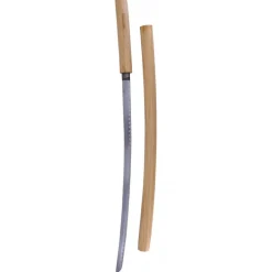 Katana Shirasaya de Acero y Madera con Soporte 100 cm