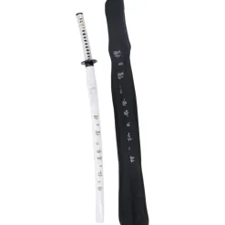 Katana Vaina Blanca con Grabado 102 cm