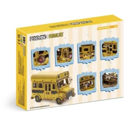 Kit de Construcción Peanuts Puremind Autobús Escolar Madera