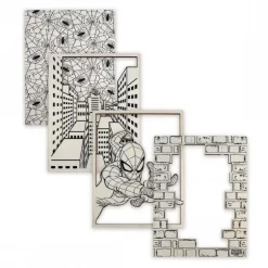 Kit de Manualidades de Madera Spiderman para Colorear