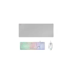 Kit Teclado y Ratón Mars Gaming MCPX RGB Blanco FR
