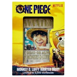 Lingote One Piece Luffy Wanted Poster Edición Limitada