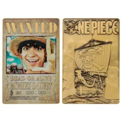 Lingote One Piece Luffy Wanted Poster Edición Limitada