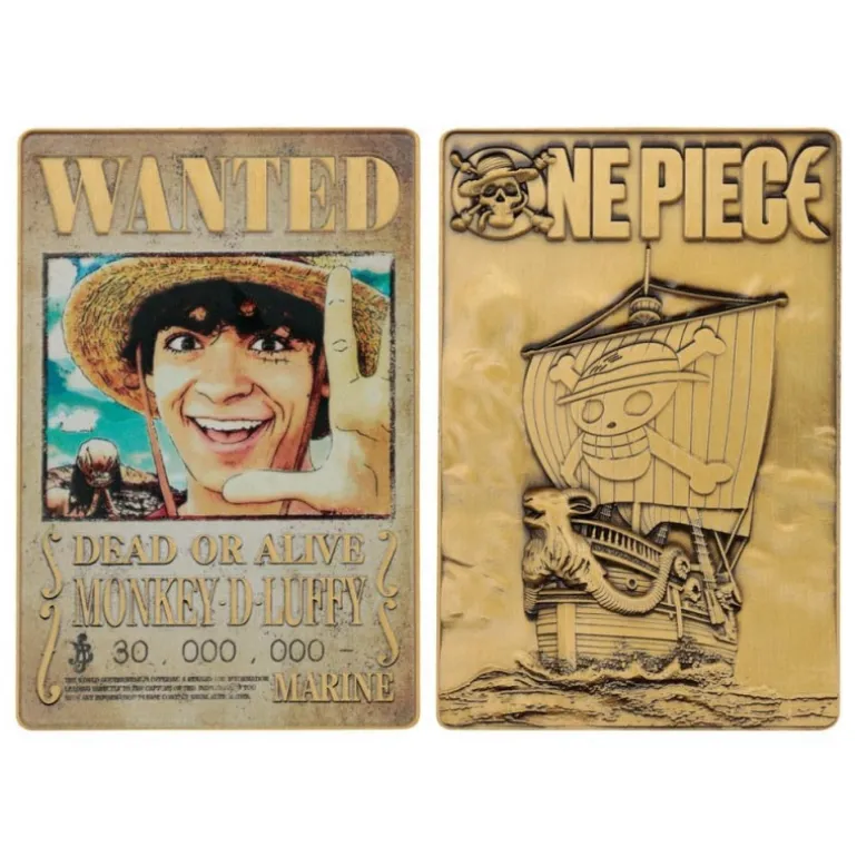 Lingote One Piece Luffy Wanted Poster Edición Limitada