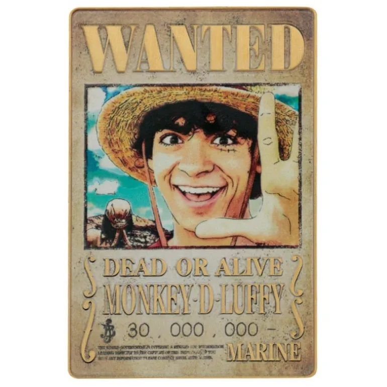 Lingote One Piece Luffy Wanted Poster Edición Limitada