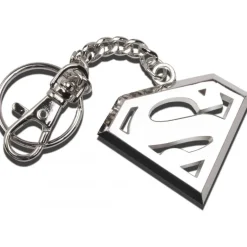 Llavero de Acero con Escudo de Superman de DC Comics
