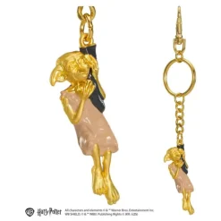 Llavero metálico Dobby dorado 11 cm Harry Potter
