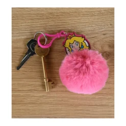 Llavero Pompón Super Mario Princess Peach